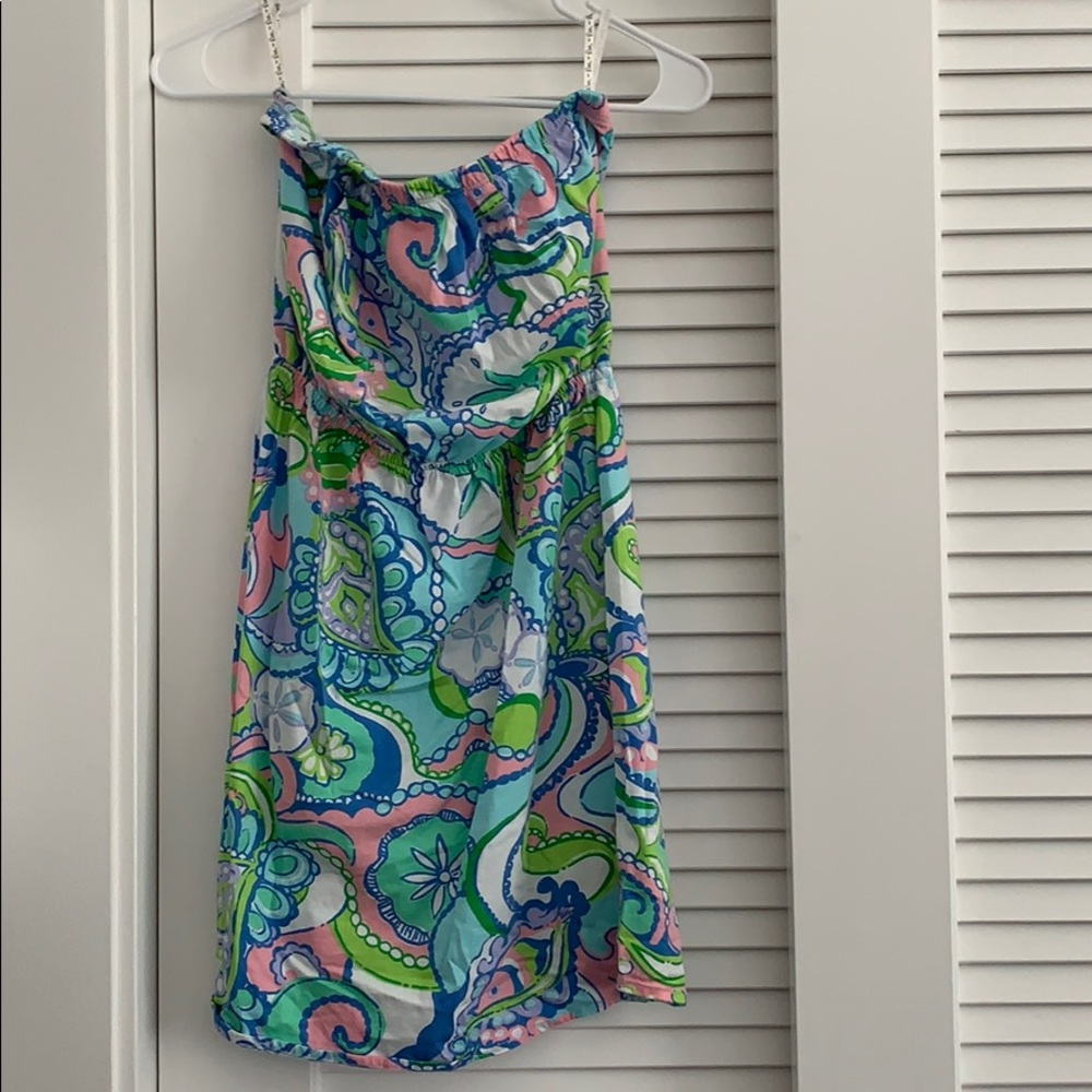 ☆ Casual Strapless Lilly Pulitzer Dress